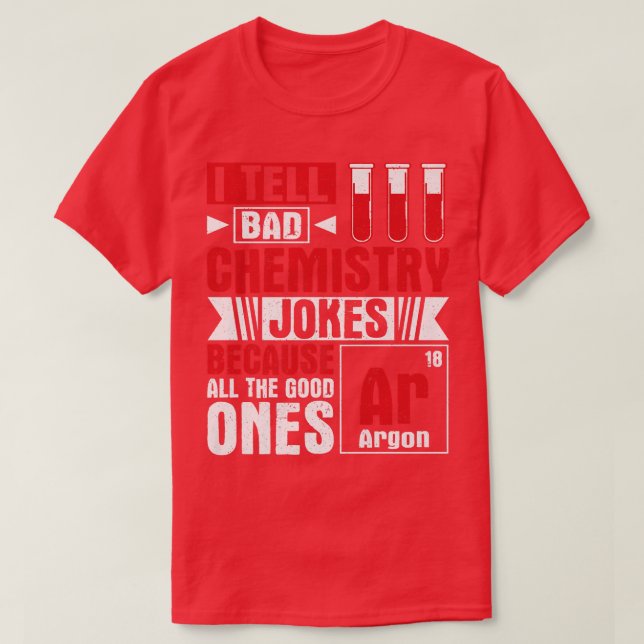 Science Chemistry Element Argon Chemist Humour Pre T-Shirt (Design Front)