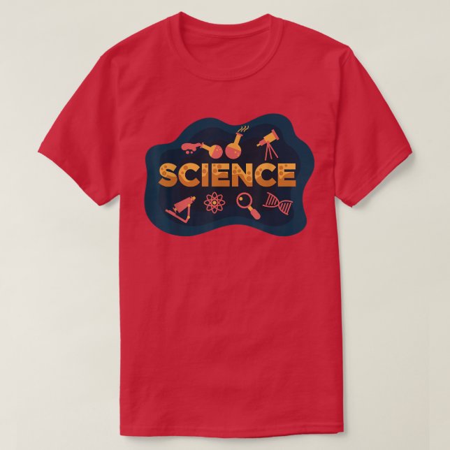 Science - chemistry physics space atom DNA  T-Shirt (Design Front)