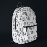 Science Chemistry Scientist Pattern Back to School Printed Backpack<br><div class="desc">A science themed chemistry pattern backpack ideal for anyone who loves science,  chemistry,  biology etc. An ideal gift for scientists no matter the age.</div>