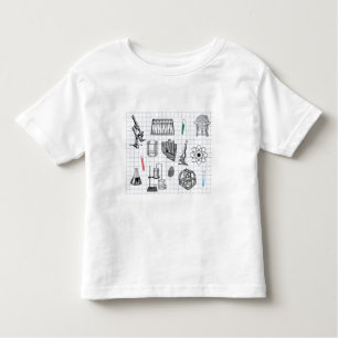 Science Chemistry Scientist Pattern  Toddler T-Shirt
