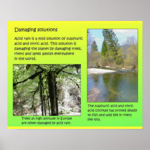 Science, Chemistry, solutions, environment Poster