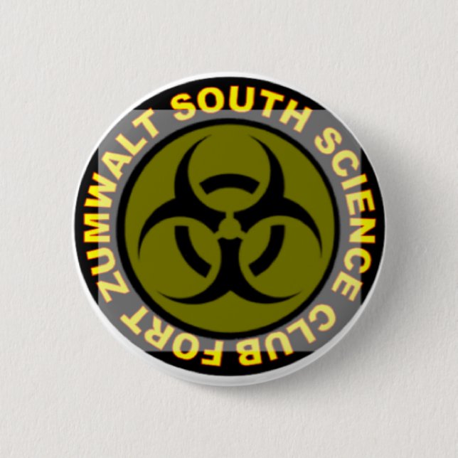 Science Club! 6 Cm Round Badge (Front)