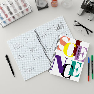"SCIENCE" colourful personalised Notebook