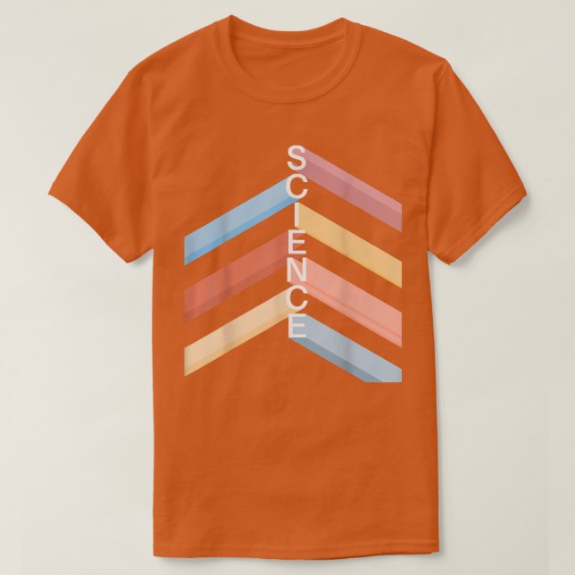 Science Colourful Stripes 1836 T-Shirt (Design Front)