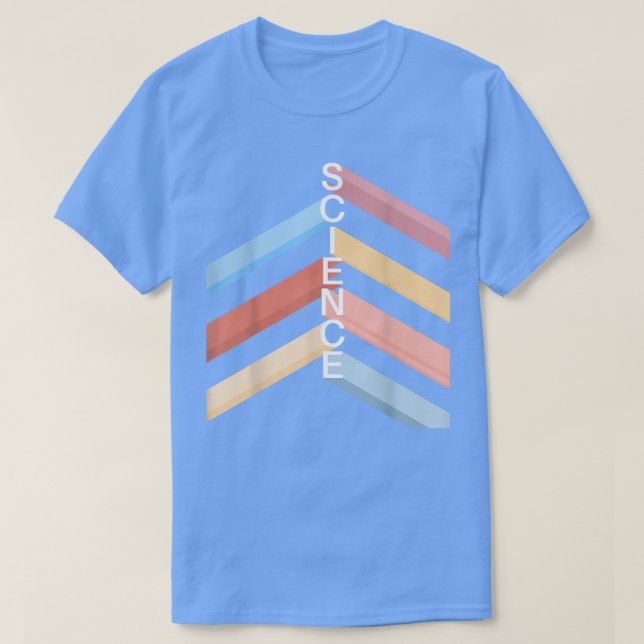 Science Colourful Stripes  T-Shirt (Design Front)