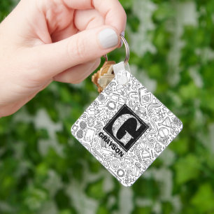 Science Custom Monogram - Letter G Keychain