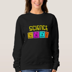 Science Day Biology Teacher Microscope Beaker Scie Sweatshirt