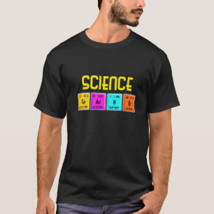 Science Day Biology Teacher Microscope Beaker Scie T-Shirt