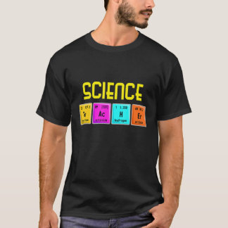 Science Day Biology Teacher Microscope Beaker Scie T-Shirt