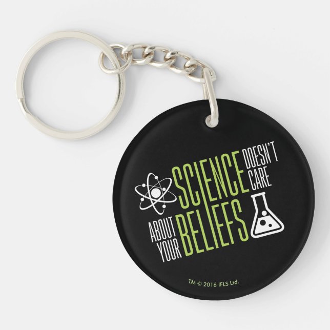 Science Doesn't Care Key Ring (Front)