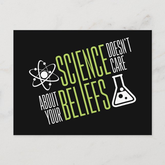 Science Doesn't Care Postcard (Front)
