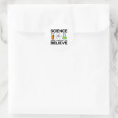 Science Doesn't Care What You Believe Classic Round Sticker (Bag)