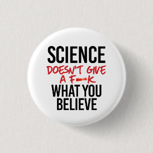 Science doesn't give a f--k 3 cm round badge