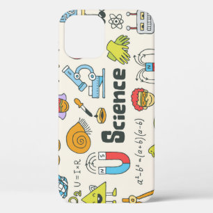 Science Doodles: Hand-Drawn School Set. iPhone 12 Case
