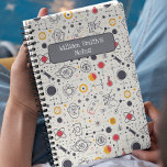 Science Drawing I Custom Name Kids Back To School Notebook<br><div class="desc">Ignite a passion for discovery with our Science Drawing Custom Name Kids Back to School Notebook! Perfect for young scientists and students who enjoy personalised touches, this notebook blends detailed scientific illustrations with the option to add a custom name for a unique touch. Features: Intricate Design: The cover features detailed...</div>