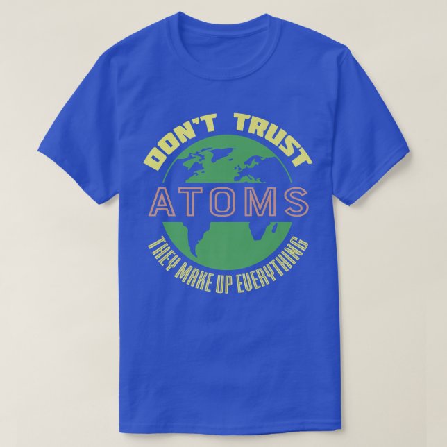 Science educational funny ATOM Premium  T-Shirt (Design Front)