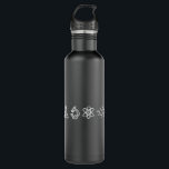 Science Elements 710 Ml Water Bottle<br><div class="desc">Cool Science Design featuring several science related elements. A perfect match for every scientist, science student, science teacher and science lover.</div>