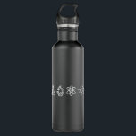 Science Elements 710 Ml Water Bottle<br><div class="desc">Cool Science Design featuring several science related elements. A perfect match for every scientist,  science student,  science teacher and science lover.</div>