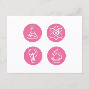 Science Elements Items Postcard