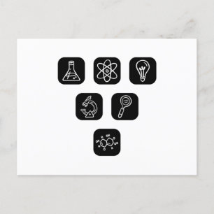 Science Elements Items Postcard