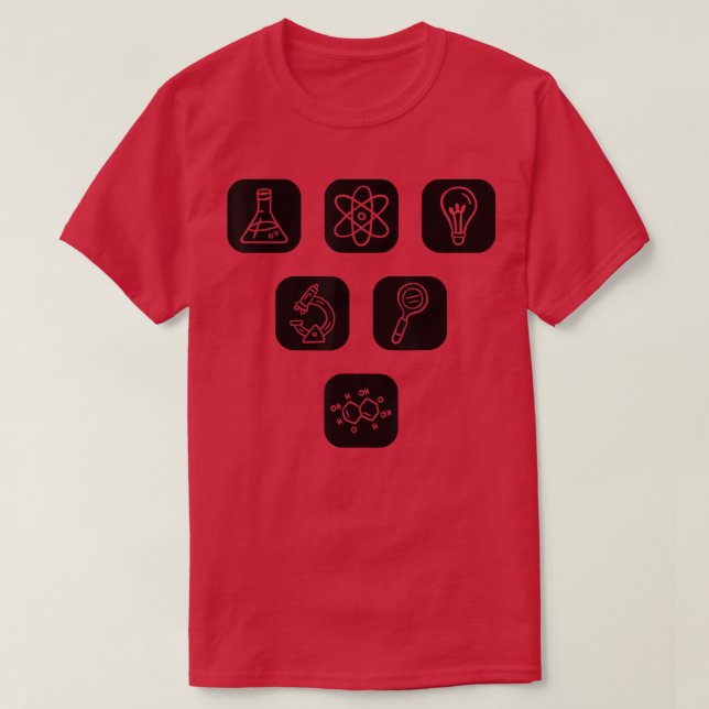 Science Elements Items Teacher Students Physics Ch T-Shirt (Design Front)