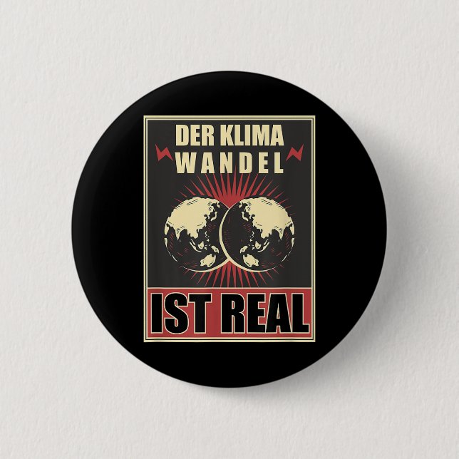 Science Environmental Protection Nerd Science Clim 6 Cm Round Badge (Front)
