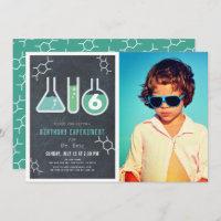 Science Experiment Black Chalkboard Photo Birthday