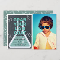 Science Experiment Flask Chalkboard Photo Birthday