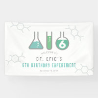 Science Experiment Green Boy Birthday Welcome