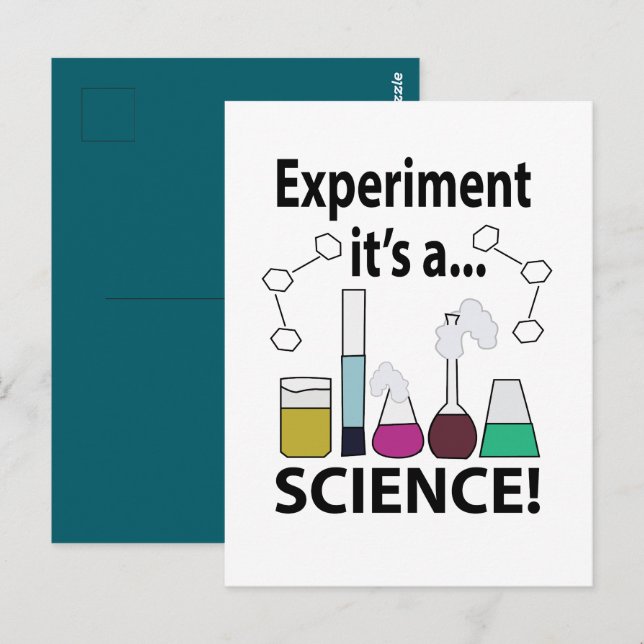 Science Experiment It's a Science Postcard (Front/Back)