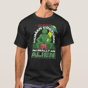 Science Fiction Alien Believer Costume Party Ufo T-Shirt