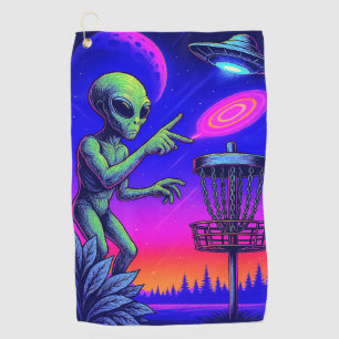 Science Fiction Alien Disc Golf Towel