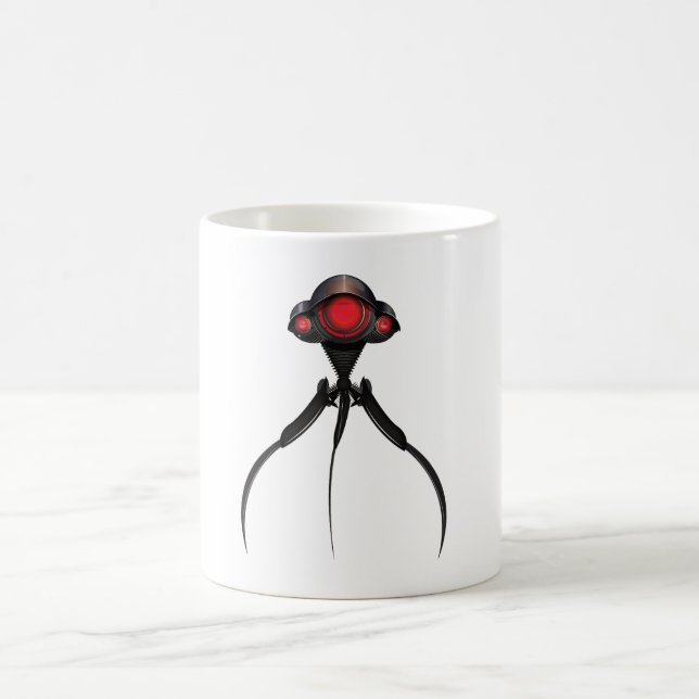 Science Fiction Alien Tripod Attack! Coffee Mug (Center)