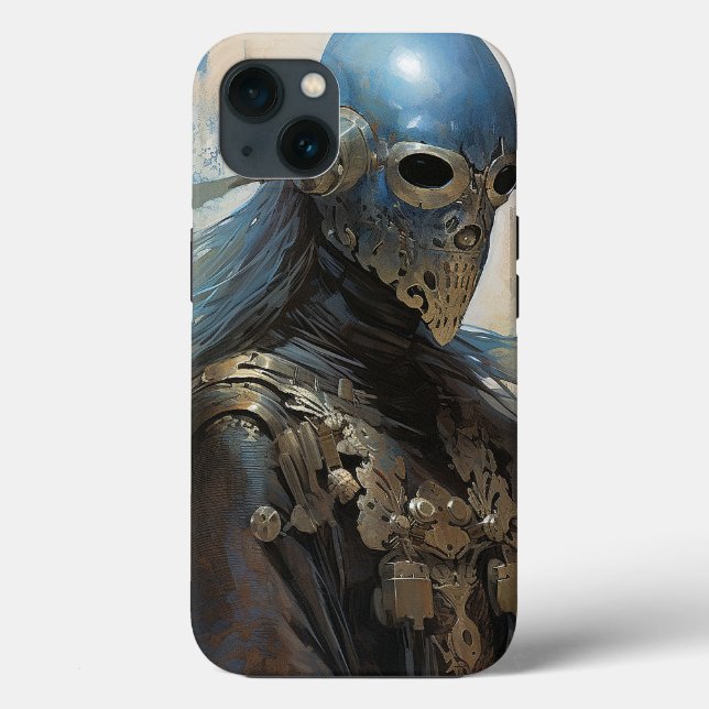 Science Fiction Alien Wearing Helmet Mask Case-Mate iPhone Case (Back)