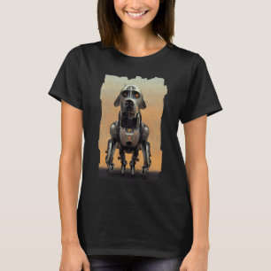 Science Fiction Art Portrait of a Robot Dog T-Shirt