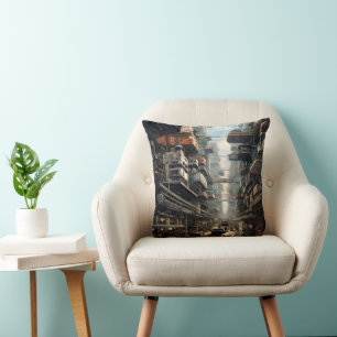 Science Fiction City Cushion