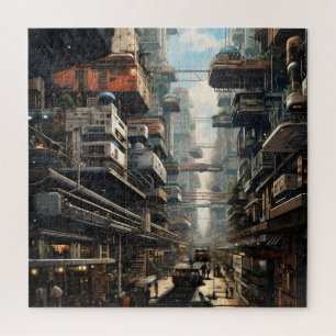 Science Fiction City Jigsaw Puzzle