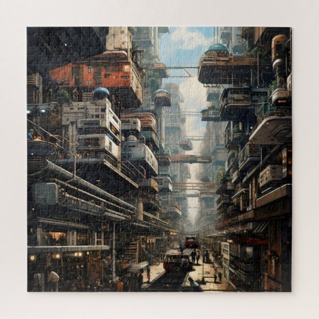 Science Fiction City Jigsaw Puzzle (Vertical)