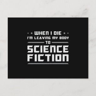 Science Fiction Day Space Science Alien Gift Idea Postcard