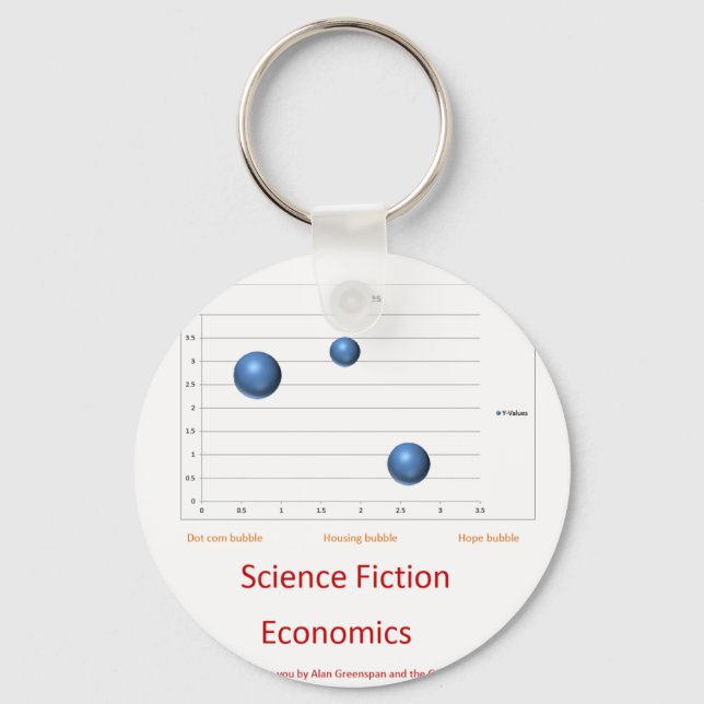 science fiction economics 2 key ring (Front)