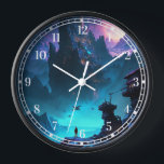 Science Fiction Futuristic City Clock<br><div class="desc">Science Fiction Futuristic City</div>