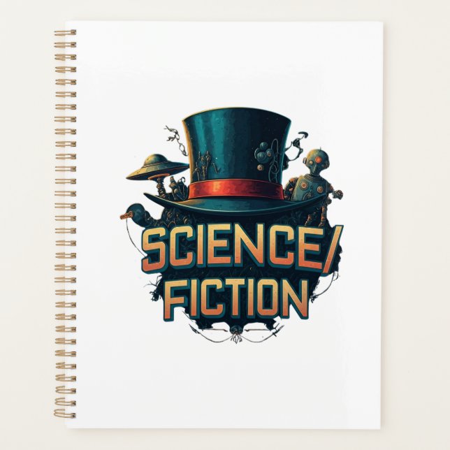 Science/Fiction Notebook Planner (Front)
