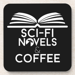 Science Fiction Novels and Coffee Coaster