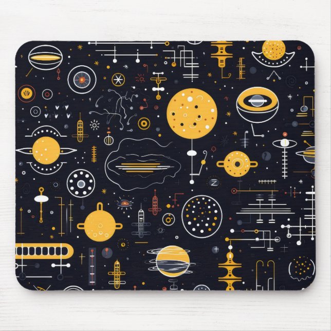 Science Fiction Pattern Mouse Pad (Front)