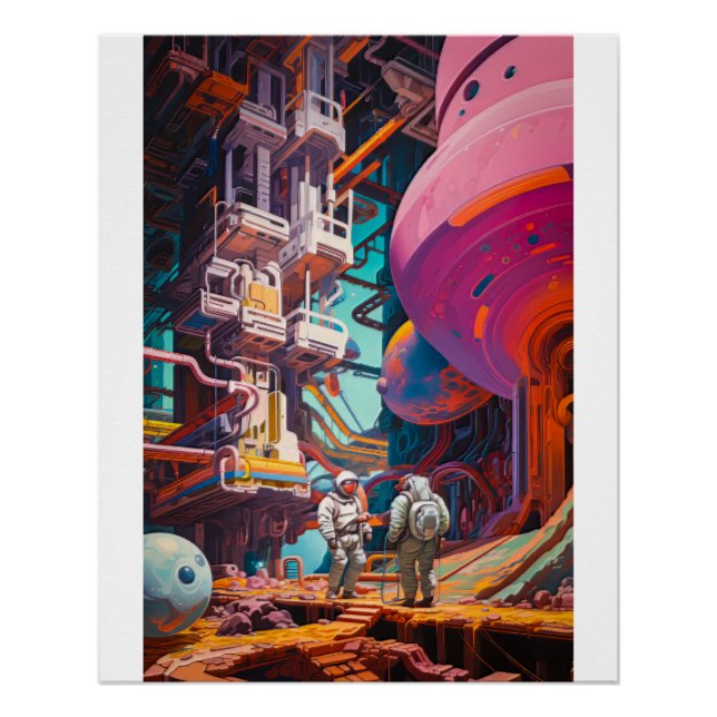 Science Fiction Scene Poster (Front)