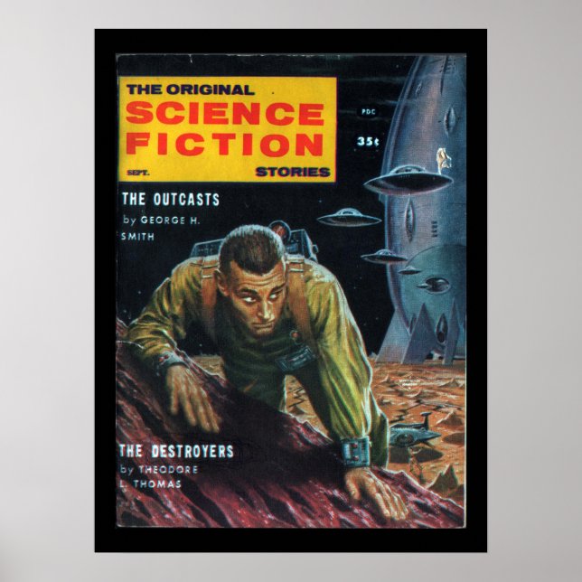 Science Fiction Stories - 1958.09_Pulp Art Poster (Front)