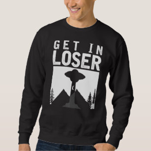 Science Fiction Ufo Abduction Alien Believer Alie Sweatshirt