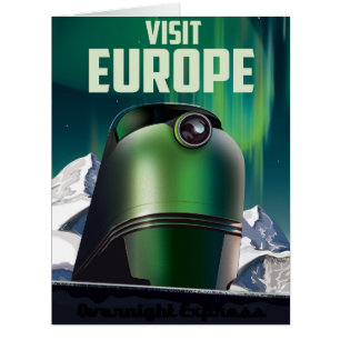 Science fiction Visit Europe travel poster