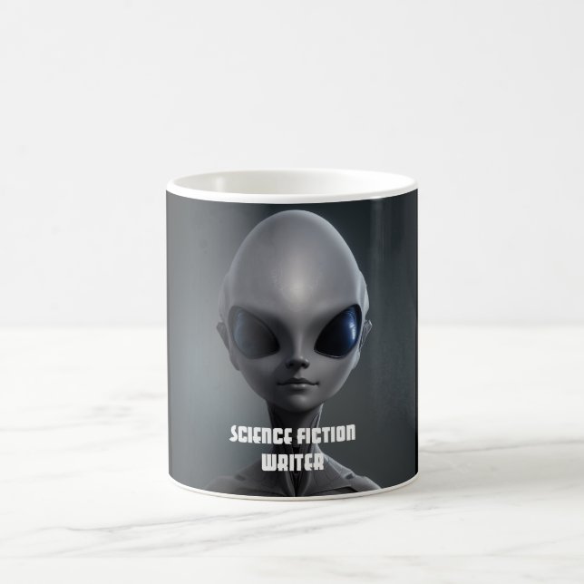 Science Fiction Writer Alien Sci-Fi Author Coffee Mug (Center)