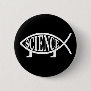 Science Fish 6 Cm Round Badge